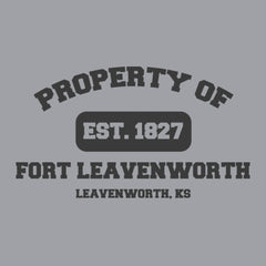 Original Army Base Property of Fort Leavenworth Veteran PT Hoodie
