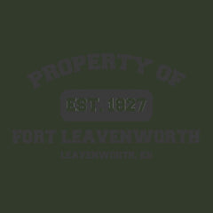 Original Army Base Property of Fort Leavenworth Veteran PT Hoodie
