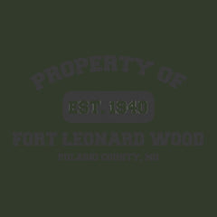 Original Army Base Property of Fort Leonard Wood Veteran PT Hoodie