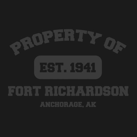 Original Army Base Property of Fort Richardson Veteran PT Hoodie