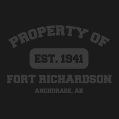 Original Army Base Property of Fort Richardson Veteran PT Hoodie