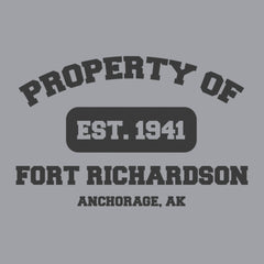 Original Army Base Property of Fort Richardson Veteran PT Hoodie