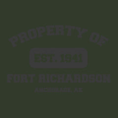 Original Army Base Property of Fort Richardson Veteran PT Hoodie