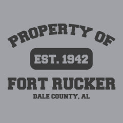 Original Army Base Property of Fort Rucker Veteran PT Hoodie
