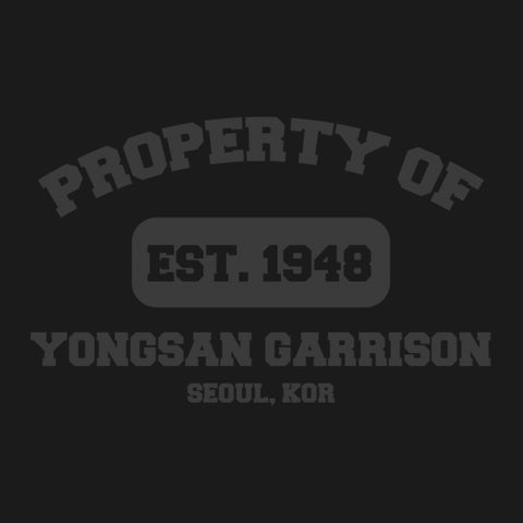 Original Army Base Property of Yongsan Garrison Veteran PT Hoodie