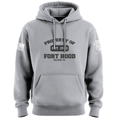 Original Military Base Property of Fort Hood Veteran PT Hoodie