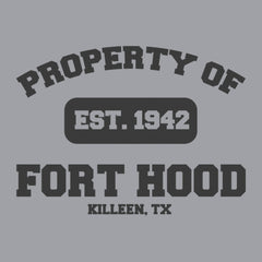 Original Military Base Property of Fort Hood Veteran PT Hoodie