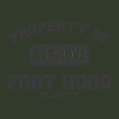 Original Military Base Property of Fort Hood Veteran PT Hoodie