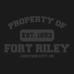 Original Military Base Property of Fort Riley Veteran PT Hoodie