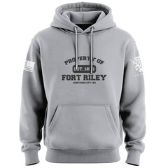 Original Military Base Property of Fort Riley Veteran PT Hoodie