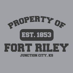 Original Military Base Property of Fort Riley Veteran PT Hoodie