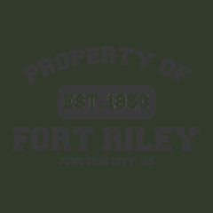 Original Military Base Property of Fort Riley Veteran PT Hoodie