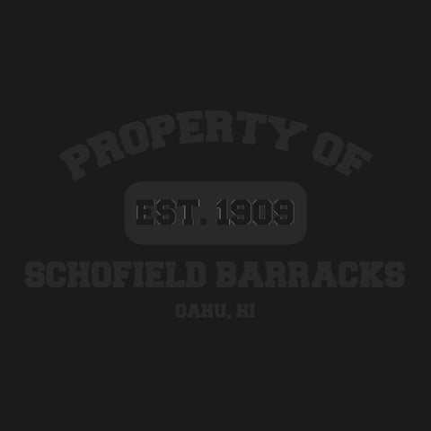 Original Military Base Property of Schofield Barracks Veteran PT Hoodie