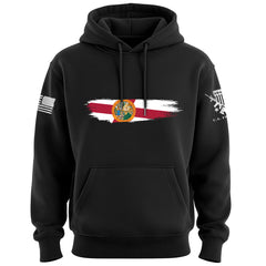 Skinny Horizontal Paint Swatch Florida Flag Hoodie