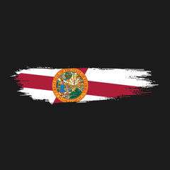 Skinny Horizontal Paint Swatch Florida Flag Hoodie