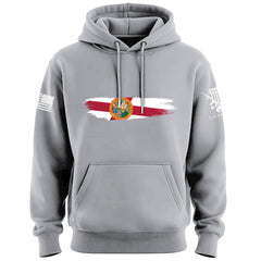 Skinny Horizontal Paint Swatch Florida Flag Hoodie