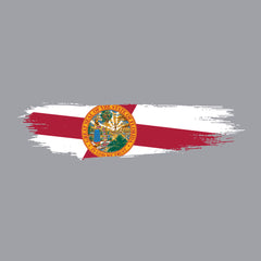 Skinny Horizontal Paint Swatch Florida Flag Hoodie