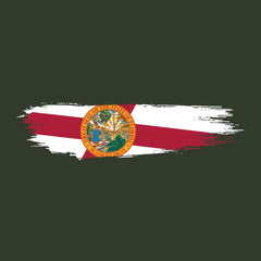Skinny Horizontal Paint Swatch Florida Flag Hoodie