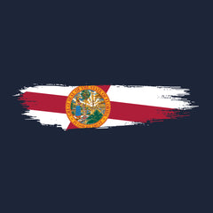 Skinny Horizontal Paint Swatch Florida Flag Hoodie