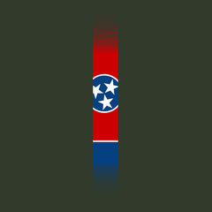 Skinny Tennessee Flag Vertical Hoodie