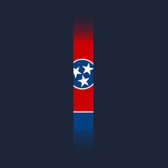 Skinny Tennessee Flag Vertical Hoodie
