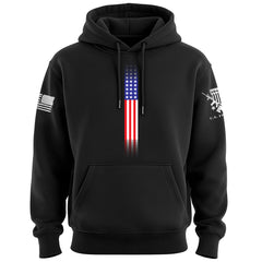 Skinny US Flag Vertical Hoodie
