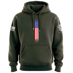 Skinny US Flag Vertical Hoodie