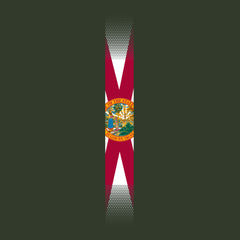 Skinny Vertical Florida Flag Hoodie