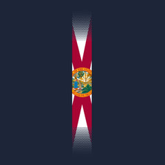 Skinny Vertical Florida Flag Hoodie