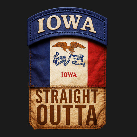 Straight Outta Iowa Hoodie
