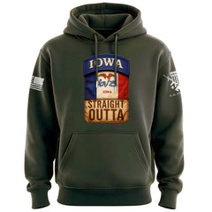 Straight Outta Iowa Hoodie
