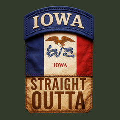 Straight Outta Iowa Hoodie
