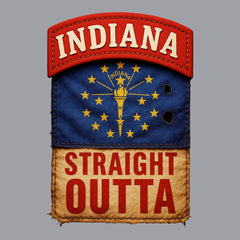 Straight Outta Indiana Hoodie