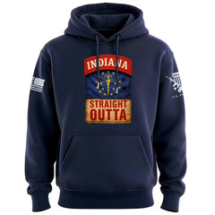 Straight Outta Indiana Hoodie