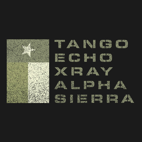 TANGO ECHO XRAY ALPHA SIERRA DRAB Hoodie