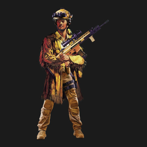 Tactical Davy Crockett Square Hoodie