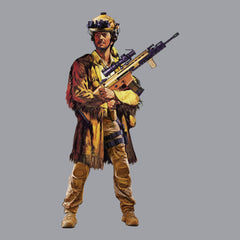 Tactical Davy Crockett Square Hoodie