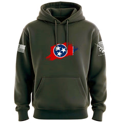 Tennessee Flag Paint Swatch Hoodie