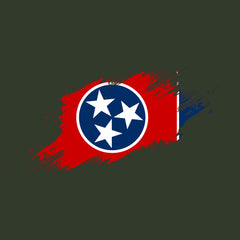 Tennessee Flag Paint Swatch Hoodie