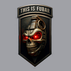 This is FUBAR Skull Grenade Hoodie