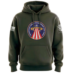 Unidentified Aerial Phenomenon Task Force Circle Graphic Hoodie