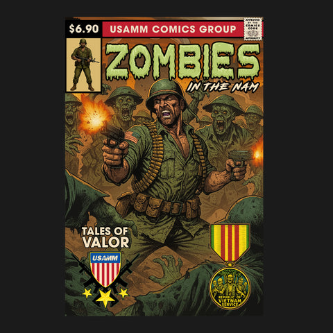 Vintage Zombies in the Nam Comic Hoodie
