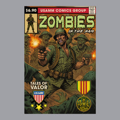 Vintage Zombies in the Nam Comic Hoodie