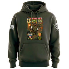 Vintage Zombies in the Nam Comic Hoodie