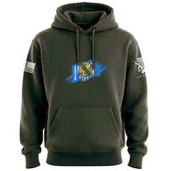 Oklahoma Flag Paint Swatch Hoodie