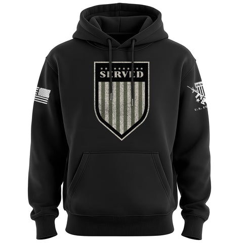 Served Shield Drab Hoodie