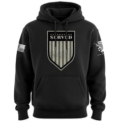 Served Shield Drab Hoodie