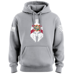 Spartan Helmet Florida Flag Distressed Hoodie