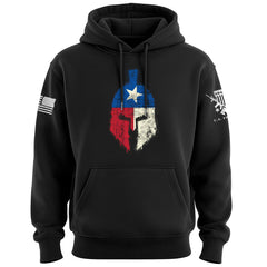 Spartan Texas Flag Distressed Hoodie