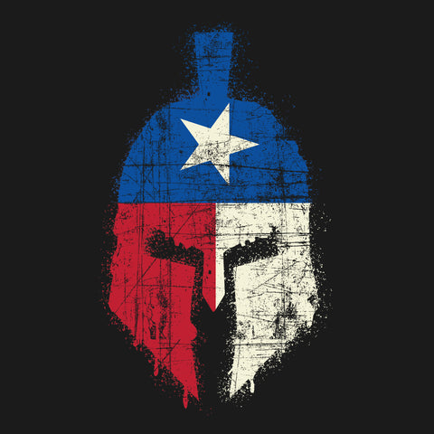 Spartan Texas Flag Distressed Hoodie